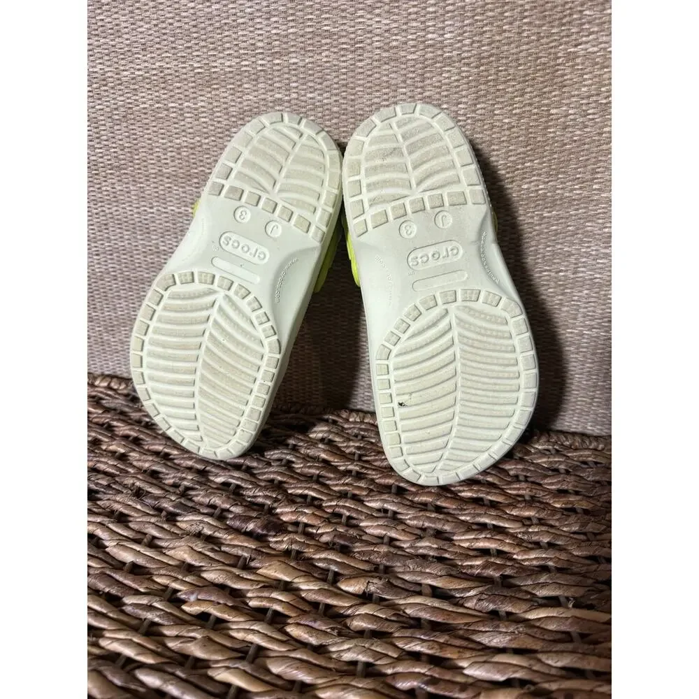 Crocs Kids' Classic Clogs with Jibbitz Charms Sz 3